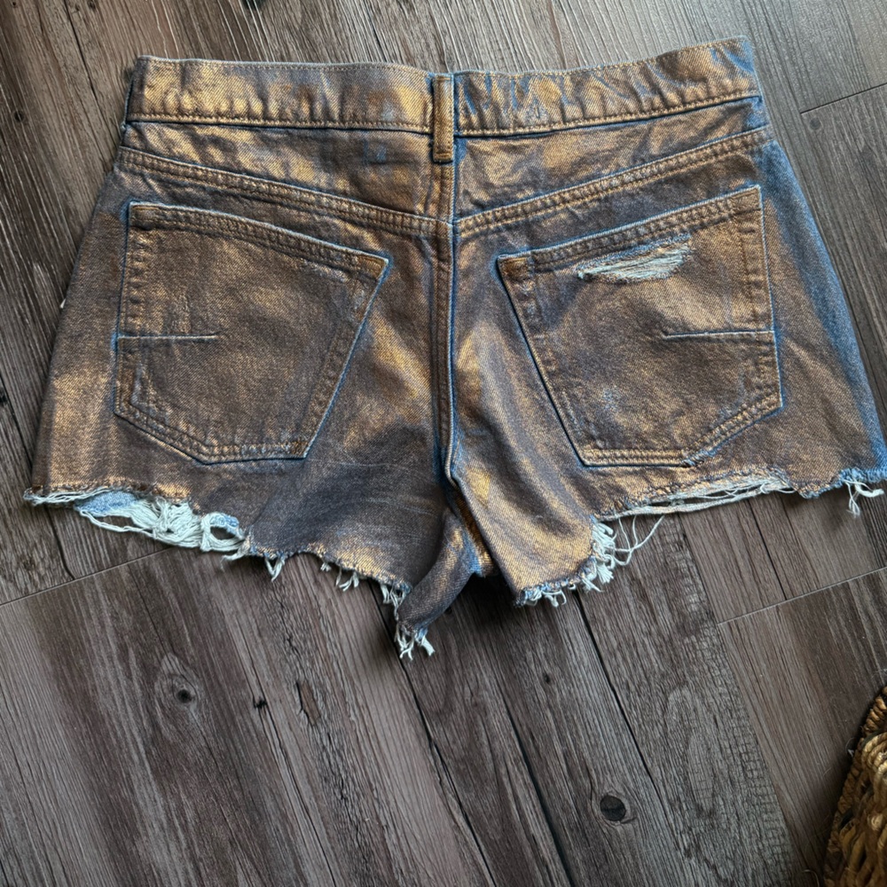 NWT Anthropologie The Devon Denim Shorts by Pilcro: Coated Edition - Picture 13 of 13